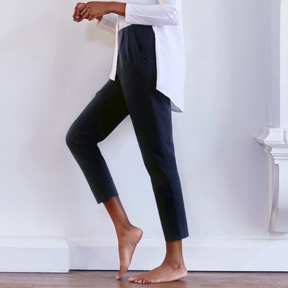 Aday black turn it up pant